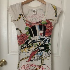 Ed Hardy women t shirt xs